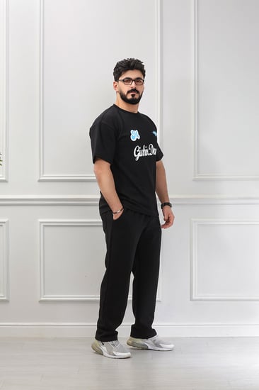 طقم رجالي اوفر سايز بنطال طويل