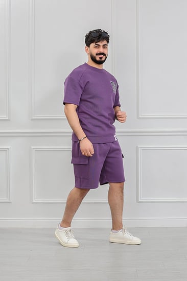 طقم رجالي اوفر سايز شورت