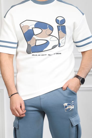 طقم رجالي اوفر سايز بنطال طويل