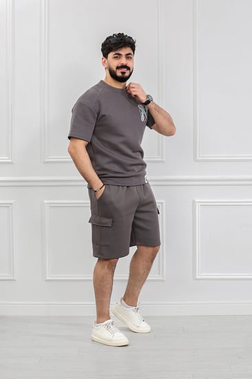 طقم رجالي اوفر سايز شورت