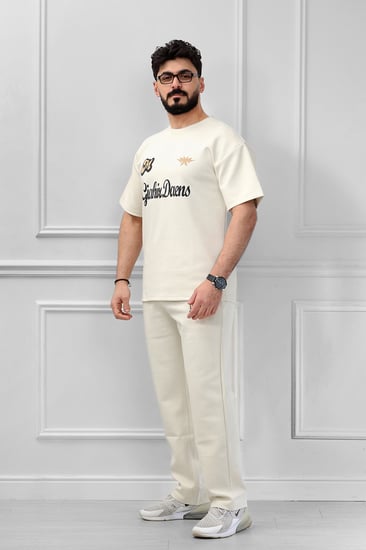 طقم رجالي اوفر سايز بنطال طويل