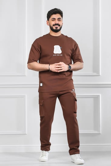 طقم رجالي اوفر سايز بنطال طويل