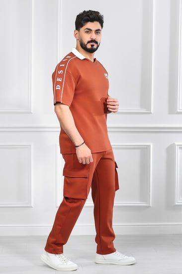 طقم رجالي اوفر سايز بنطال طويل