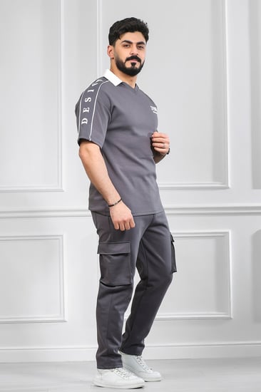 طقم رجالي اوفر سايز بنطال طويل