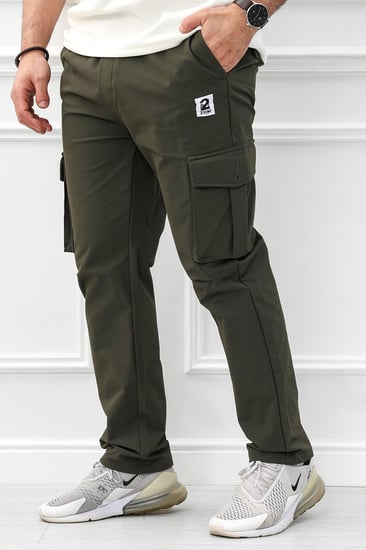 بنطلون رياضي كارجو بجيوب جانبية