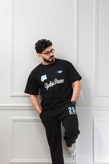 طقم رجالي اوفر سايز بنطال طويل