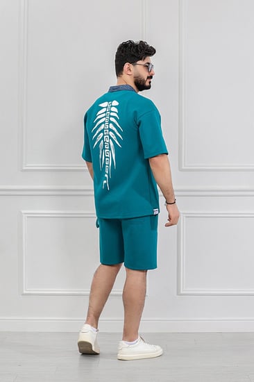 طقم رجالي اوفر سايز شورت