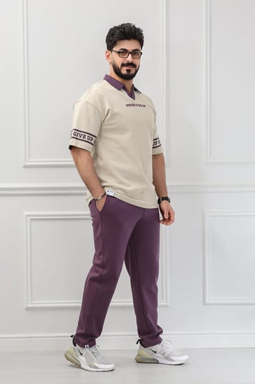 طقم رجالي اوفر سايز بنطال طويل