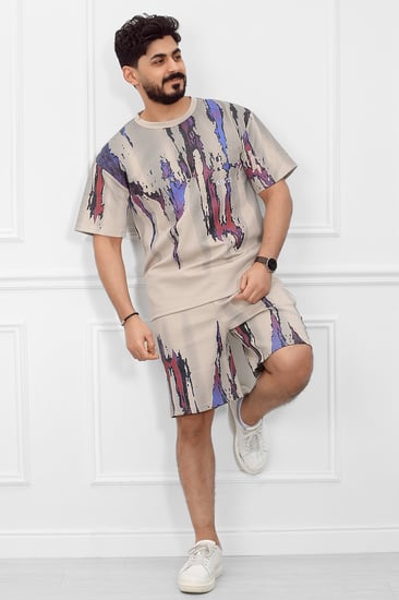 طقم رجالي اوفر سايز شورت