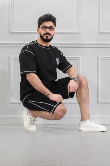 طقم رجالي اوفر سايز شورت