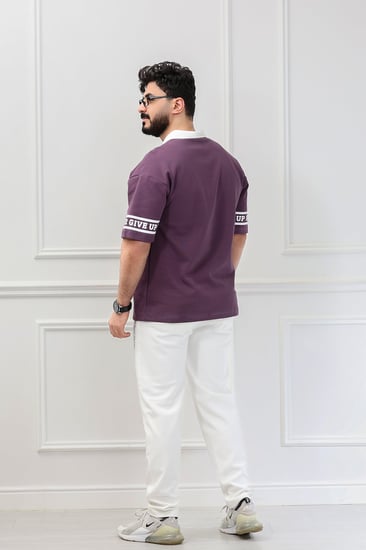 طقم رجالي اوفر سايز بنطال طويل