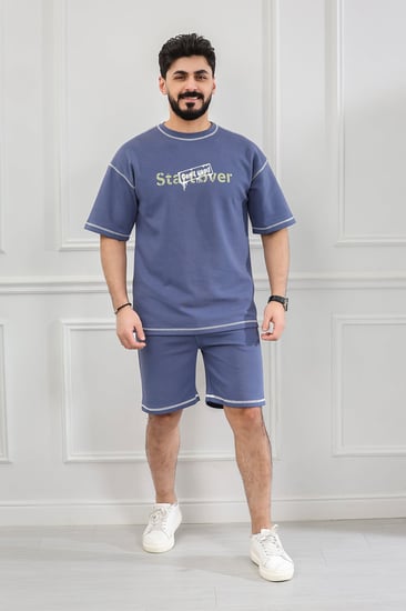 طقم رجالي اوفر سايز شورت