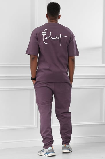 طقم رجالي اوفر سايز بنطال طويل