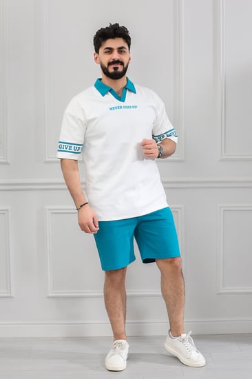 طقم رجالي اوفر سايز شورت