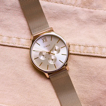 ساعة تايمكس ترانسند كوارتز نسائية - TW2T74500BR