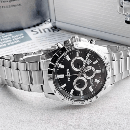 ساعة سيتيزن كرونوغراف كوارتز رجالية - AN8230-59E