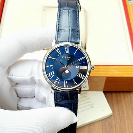 ساعة تيسو كارسون (أطوار القمر) كوارتز رجالية - T122.423.16.043.00