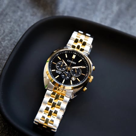 ساعة سيتيزن كرونوغراف كوارتز رجالية - AN8214-55E