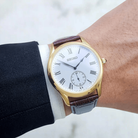 ساعة سيكو كلاسيك كوارتز رجالية - SRK050P1