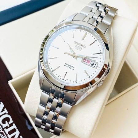 ساعة سيكو 5 أوتوماتيكية رجالية - SNKL15K1.A