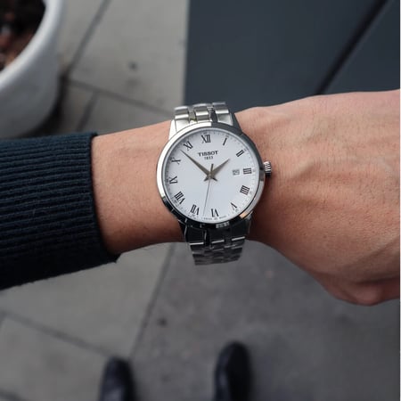 ساعة تيسو كلاسيك دريم كوارتز رجالية - TIST1294101101300