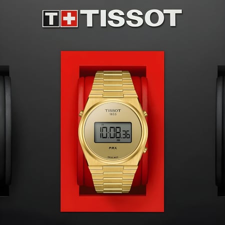 ساعة تيسو بي آر إكس رقمية رجالية - T137.463.33.020.00