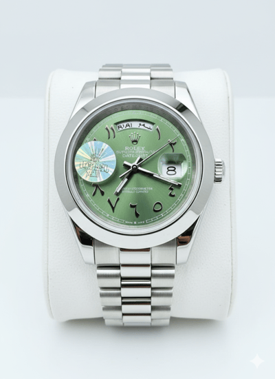 ساعة رولكس ديت ايت عربي