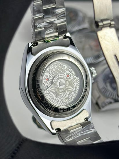 ساعة رولكس ديت جست - فضي بمينا أسود