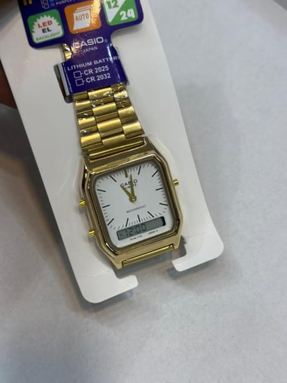 ساعة كاسيو رجالية - ذهبي كلاسيك