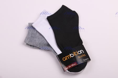 جوارب قصيرة 3 أجواز ملونه