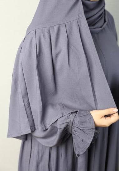 شرشف صلاة قطن رمادي