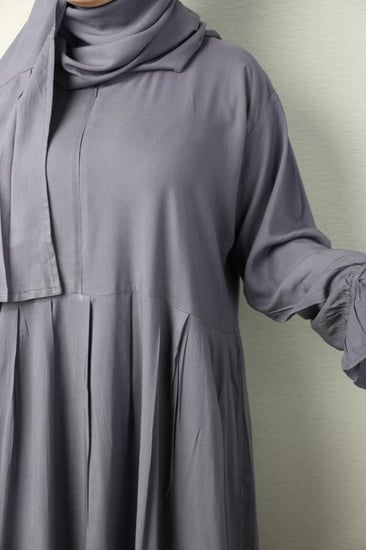 شرشف صلاة قطن رمادي