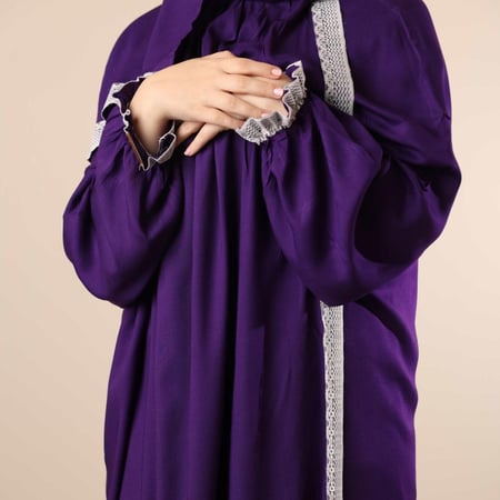 شرشف صلاة مرد (لف) سادة موف