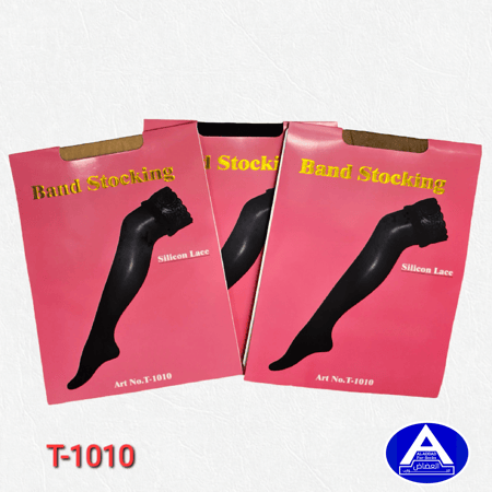 جوارب نسائية شفافة فوق الركبة  دانتيل ( درزن )