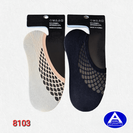 جوارب فلات نسائية شبابية شبك ( درزن )