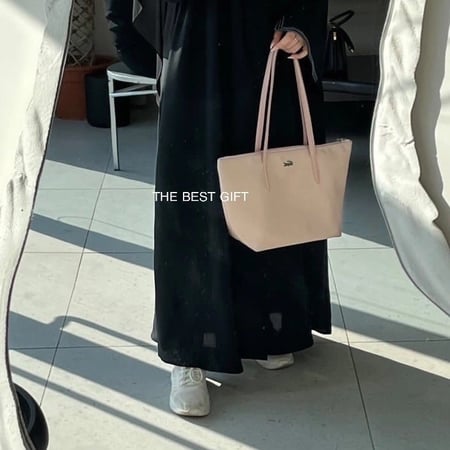 Lacoste totebag small - baby pink