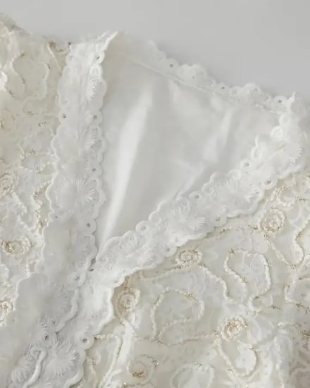 فستان ابيض طويل