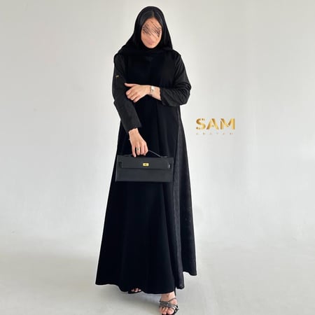 عبايه دانتيل من الجوانب #219