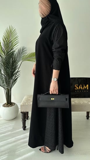 عبايه دانتيل من الجوانب #219