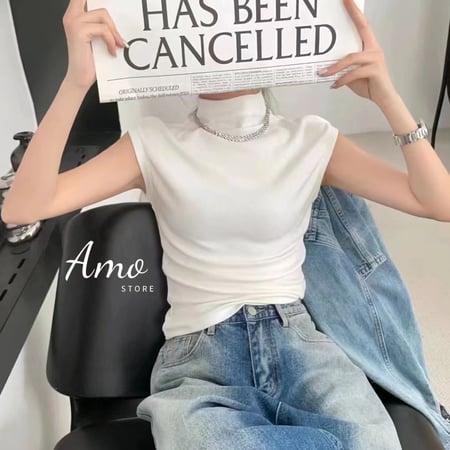 تيشيرت بكم قصير خامه كشميري MABL1571