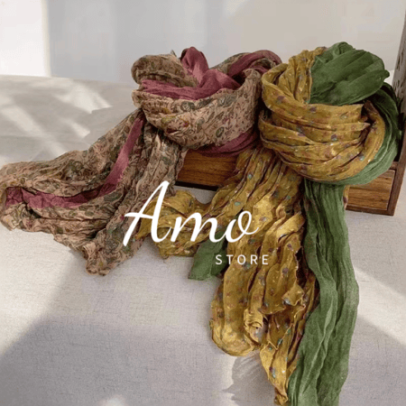 شالات ألوان جميلة تنسيقات متجر آمو AMO STORE شالات ملابس موضة أزياء