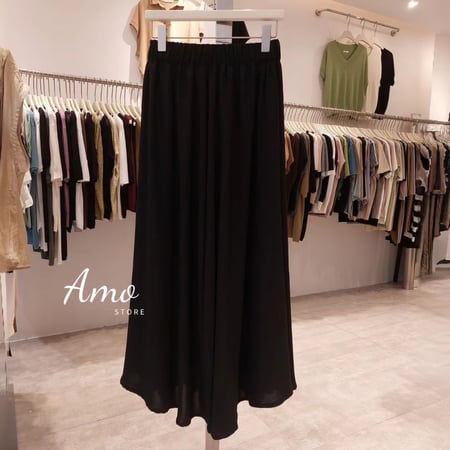 بنطلون واسع بخصر مرن و بطانه داخلية