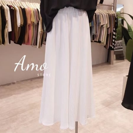 بنطلون واسع بخصر مرن و بطانه داخلية