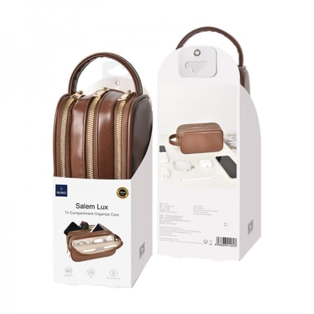 ويوو - Salem Lux حقيبة يد سعة كبيرة لحمل الاغراض الشخصية - بني