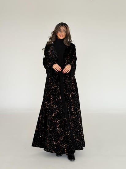 عباية شيفون مخمل قصة نص كلوش