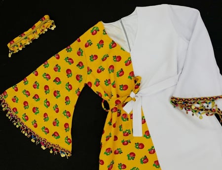 جلابيه نسائي برتقالي (مقاس طويل)