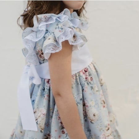 فستان اسبانى منفوش - فساتين بنات - ازياء اطفال - بيكابو