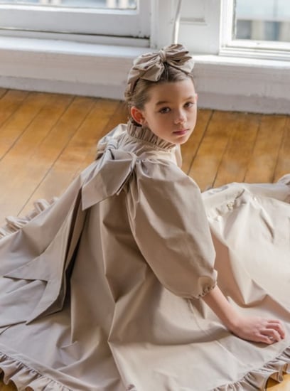 فستان بيج واسع بفيونكة - فساتين بنات - اطفال - بيكابو