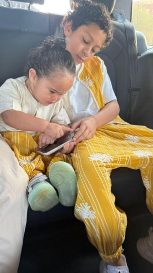 طقم اولاد شروال مع تيشيرت لينين