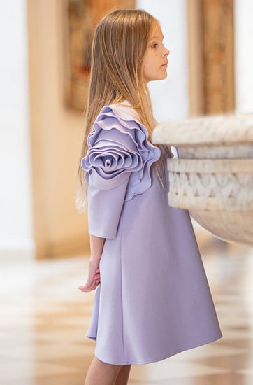 فستان بنات لافندر - ملابس اطفال - فساتين بنات - بيكابو